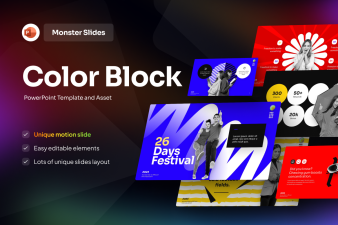 Monster Slides Color Block